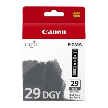 Imagem de Canon Tanque de tinta cinza escuro genuíno PGI-29, compatível com impressoras PIXMA PRO-1