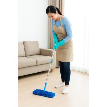 Imagem de Esfregão Flat Ajustável com Cabo Retrátil – Limpeza Prática e Eficiente e Flexível