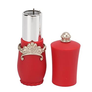 Imagem de Akozon Almofada de Pino Em Forma de Batom Requintada - Coletor de Agulha Portátil Retrátil para Agulhas de Costura, Design Fofo de Desenho Animado - Organizador Doméstico Ideal (Vermelho)