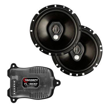 Imagem de Kit Bomber Par 6pol Upgrade Duas Vias + Triaxial Bbr 100wrms