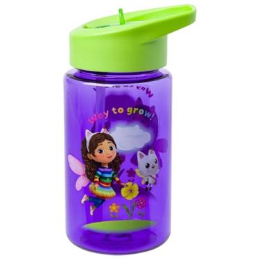Imagem de Silver Buffalo Gabbys Dollhouse Gabby & Panda Fairy 473 ml Garrafa de água com canudo dobrável