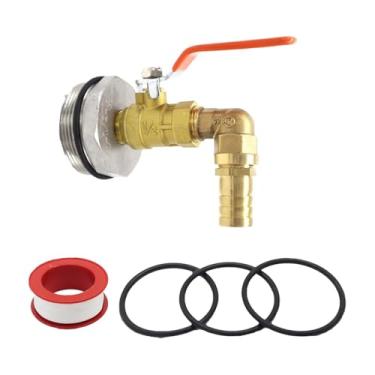 Imagem de IEUDNS de tambor para tambor de 55 galões, de barril, recipiente de balde externo, válvula dispensadora de boca grande, conector para, Saída em ângulo Reto