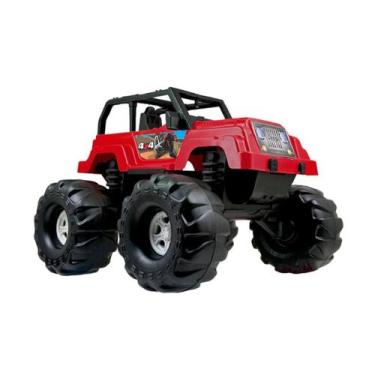 Imagem de Brinquedo Carrinho Jipe Extreme 4x4 Monstro Off-Road Infantil - Pneus 