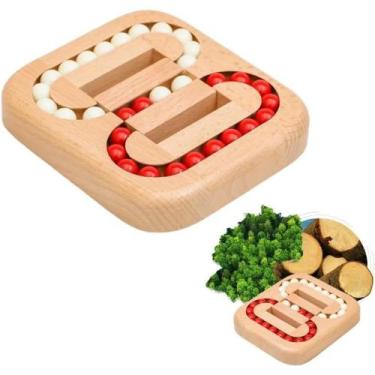 Imagem de Cubo Mágico Giratório De Madeira Infantil Quebra-Cabeça Interativo Par