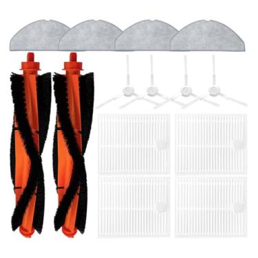 Imagem de Kit de acessórios de substituição para aspirador de pó xiaomi s20, peças 2 escovas principais, 4 escovas laterais, 4 filtros Hepa, 4 almofadas de esfregão, acessórios sobressalentes
