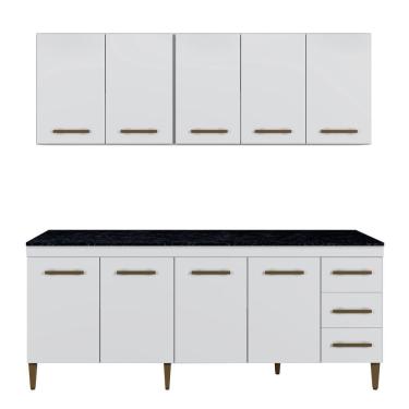 Imagem de Cozinha Completa 9 Portas e 3 Gavetas Atenas Kaiki Moveis