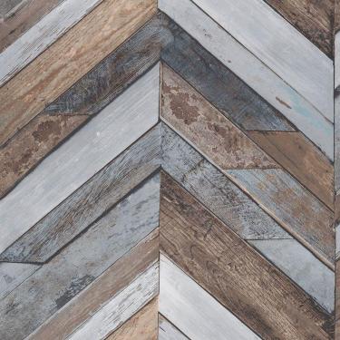 Imagem de Papel De Parede Exposure Ep3401 Painel De Madeira Chevron - Rolo 10m X 0,53m