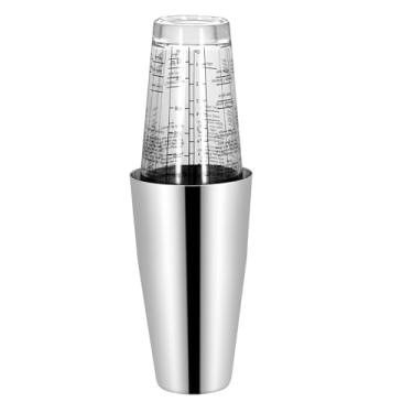 Imagem de Coqueteleira de 800 ml com balança, batedeira de coquetel profissional, acessórios de bar, inclui receitas para misturar Margarita e muito mais - aço inoxidável, 450 ml e 800 ml