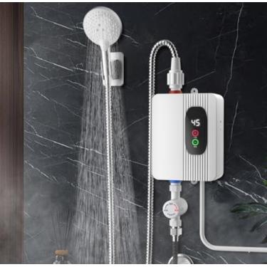 Imagem de ALisasin Aquecedor Elétrico De Água Quente Instantâneo, Chuveiro, Torneira Sem Tanque, Cozinha, Banheiro, Instantânea, Suporte Mangueira Para