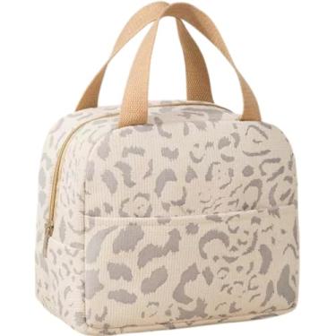 Imagem de Bolsa Térmica Marmita Feminina Pequena DT2218-Bege Lancheira Térmica Feminina Compacta. Mantém Alimentos Frescos, Fácil de Limpar, Ideal para Levar Lanches ao Trabalho, Piqueniques e Praia.