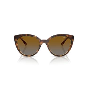 Imagem de Óculos de Sol Vogue Eyewear Polarizado 0VO5634SB 1508T5 Tam 53 / Marrom Havana - Lentes Cinza Gradiente