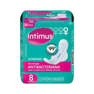 Imagem de Absorvente Intimus Antibacteriano Com 8 Ultrafino Com Abas