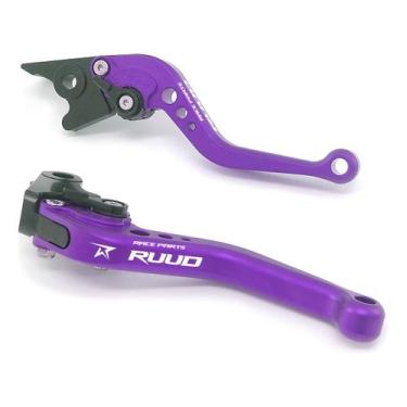 Imagem de Manete Esportivo Ajustável Cb 1000r Cb1000 - Ruud Race Parts, Roxo