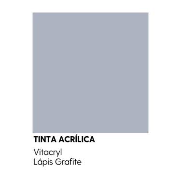 Imagem de Tinta Emborrachada Acetinada Cinzas - Vitacryl, Lápis Grafite, 3,6 lts