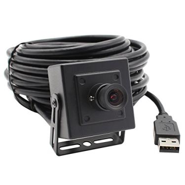 Imagem de ELP Capa de metal HD de 1 MP Mini câmera USB Webcam com lente grande angular de 3,6 mm para segurança de vídeo industrial ou de construção
