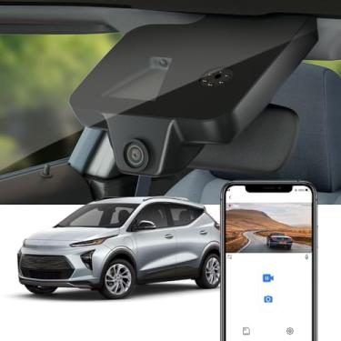 Imagem de Fitcamx Câmera veicular 4K adequada para Chevy Bolt EV e EUV LT Premier 2022-2024 (HD2-4267) tem escurecimento automático, visual OEM, vídeo UHD 2160P, WiFi e aplicativo integrados, gravação em loop