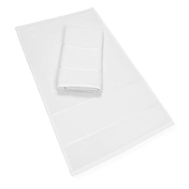 Imagem de Kit 10 Toalha Lavabo Pinte e Borde Lisa Atoalhada (Branco)