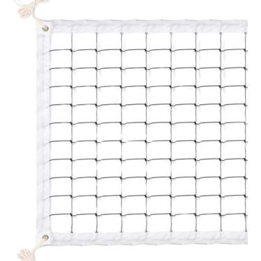 Imagem de Rede de voleibol 81,28 cm x 91,44 cm rede de vôlei de praia portátil tamanho padrão oficial equipamento de treinamento esportivo interno para ambientes externos sem mastros (rede de vôlei, rede de voleibol)