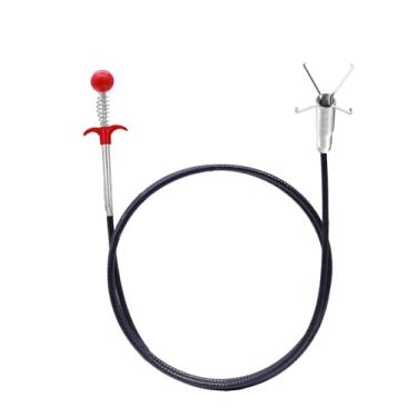 Imagem de SHUOGUO Cobra de drenagem, cobra de encanamento de 155 cm, removedor de entupimento de ralo de cobra de pia para esgoto cozinha banheiro