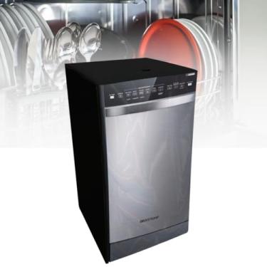 Imagem de CAPA PARA LAVA LOUÇAS BRASTEMP 10 SERVIÇOS TRANSPARENTE (PRETO)