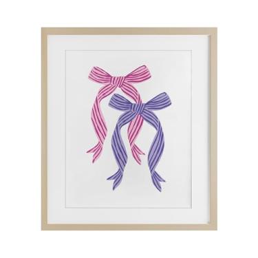 Imagem de Stupell Industries Impressão emoldurada de bétula de arco duplo rosa e roxo por Krissy Mast, 40 x 33