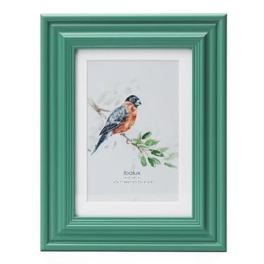 Imagem de ibalux Porta-retrato 12 x 18 cm, feito de madeira MDF maciça com vidro verdadeiro, exiba imagens 10 x 15 cm com tapete ou 12 x 17 sem tapete, formatos vertical e horizontal para pendurar na parede ou