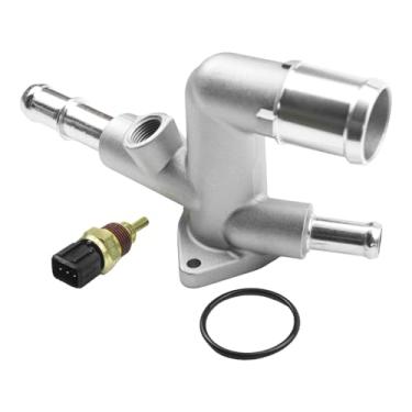 Imagem de Refrigerante do motor 25600-2E500 Saída de água fundida com sensor de substituição para 25600-2e500 Adequado para Hyundai Tucson Dohc Gdi Wagon 5 portas 5p25600-2e500 2015-2021