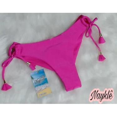 Imagem de Calcinha De Biquíni Fio Duplo - Nayklê Moda Praia , Pink, GG