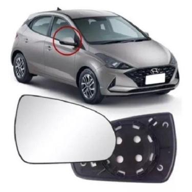 Imagem de Lente Espelho Retrovisor Hb20 2020 Com Base Lado Direito - TOP