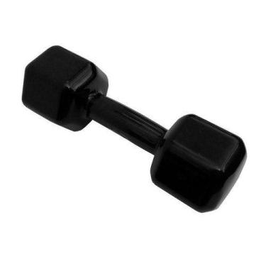 Imagem de Halter Sextavado Emborrachado 6kg. S61 - Acte - Pé de Apoio