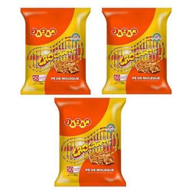 Imagem de Combo 3 Flow Packs Doce Pé de Moleque Pacotinhos Individuais - Jazam