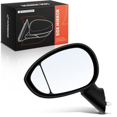 Imagem de A-Premium Espelho retrovisor elétrico do lado do motorista - compatível com Fiat 500 2012 2013 2014 - Espelho retrovisor externo dobrável manual aquecido, com detecção de ponto cego