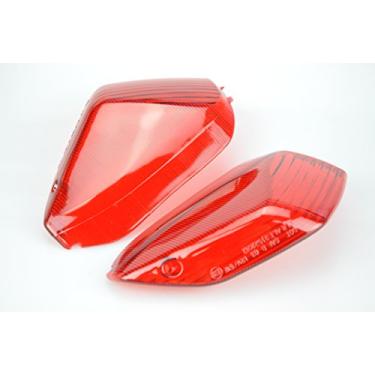 Imagem de TOPZONE Compatível com Kawasaki Ninja ZX14R / Ninja ZX-10R / ZZR1400/ Concours14 / 1400GTR; Lente pisca-pisca de pisca-pisca da lâmpada do dicador traseiro