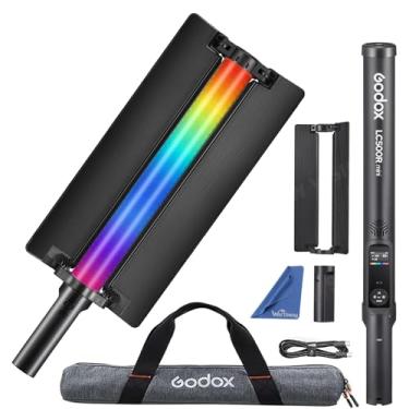 Imagem de GODOX Godox Lc500R Mini Bastão De Luz De Vídeo Rgb - Bastão De Luz Led Portátil Ajustável 360° Colorido Com Punho De Bateria E Porta De Entrada