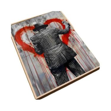 Imagem de Adesivo De Arte Graffiti Banksy Impermeável E Autoadesivo Para Decoraç