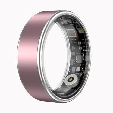Imagem de Anel inteligente para mulheres, anel de saúde, monitor de fitness, monitor de sono, monitor de frequência cardíaca, contador de passos, sem taxa de assinatura para Android, iOS, rosa 11