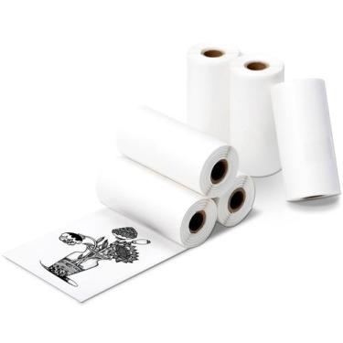 Imagem de Impressora de adesivos: papel fotográfico 57x30mm para PeriPage A6, 6 