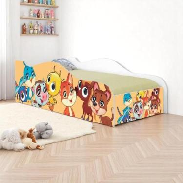 Imagem de Cama Infantil Glow Bichinhos Com Colchão - CASA H