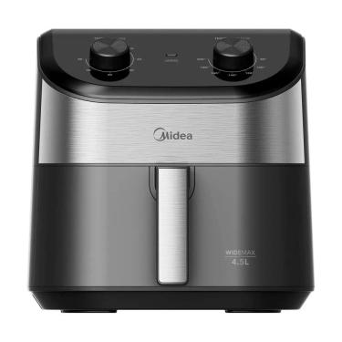 Imagem de Fritadeira Elétrica Midea 4,5 Litros Widemax Cyclone Preta e Inox 127V