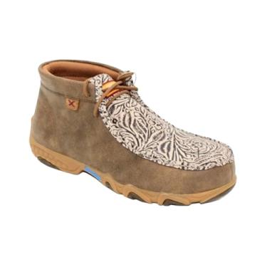 Imagem de Twisted X Tênis de condução feminino Chukka Nano Toe - Wdmxn03, Marrom, 11 Wide