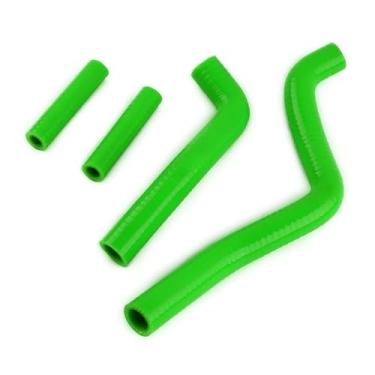Imagem de LUXERAD Kit de mangueira de refrigeração de radiador de silicone de 3 camadas para KAWA SAKI KX 125 KX125 1994-2002 (verde)