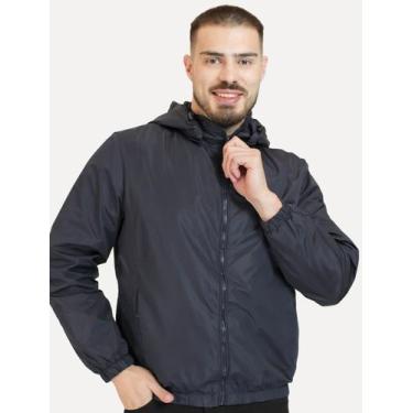 Imagem de Jaqueta Dixen Masculina Corta-Vento Nylon Azul Marinho, M/M