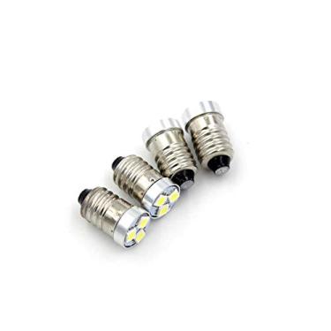 Imagem de 2 peças Whtie Lâmpada de atualização LED 200LM para lanterna 2/3/4 C/D lanterna lanterna bicicleta lâmpada E10 3V 4,5V 6V 12V (3V)