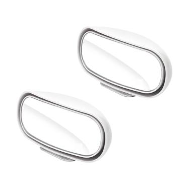 Imagem de Wuyaoyao 2 peças de espelho de ponto cego de carro, retrovisores retangulares de vidro HD para carros, espelho retrovisor lateral de ângulo amplo ajustável de 360°, acessórios de carro para caminhão