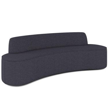 Imagem de Sofá 4 Lugares Sala de Estar Cancún D02 Linho Chumbo 280 cm D-465 - Lyam Decor