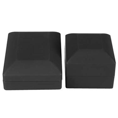 Imagem de Caixa de Colarinho Pendurado na Caixa de Anel LED Jeanse para Sugestões Ocasiões Especiais Aniversário Aniversário, Material Pelúcia Premium, Anel e Trailer (Preto)