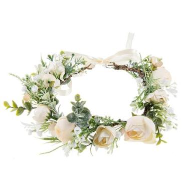 Imagem de Capacete floral DreamLily Girls Camellias Flower Crown XM11