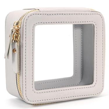Imagem de Bolsa de maquiagem transparente Aveniee Small Travel Toiletry Organize