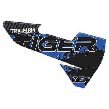 Imagem de Protetor Adesivo Escapamento Compatível Tiger 800 Xcx 2020 - Resinado 
