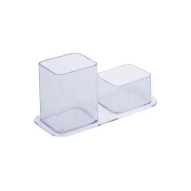 Imagem de Porta caneta/clips duplo cristal - DELLO